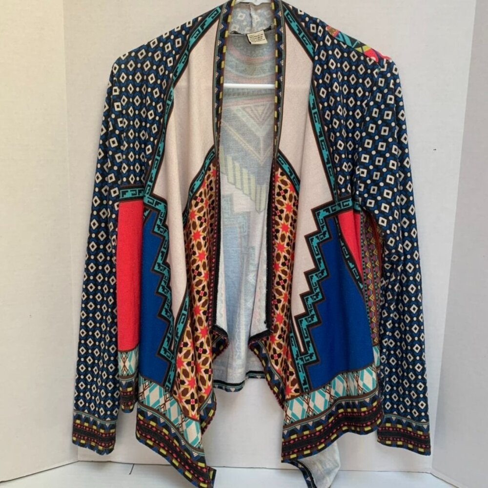 Flying Tomato Brand Womens SIze Small Southwest Style Pattern Cardigan